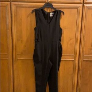 Taylor Black Sleeveless Jumpsuit EUC